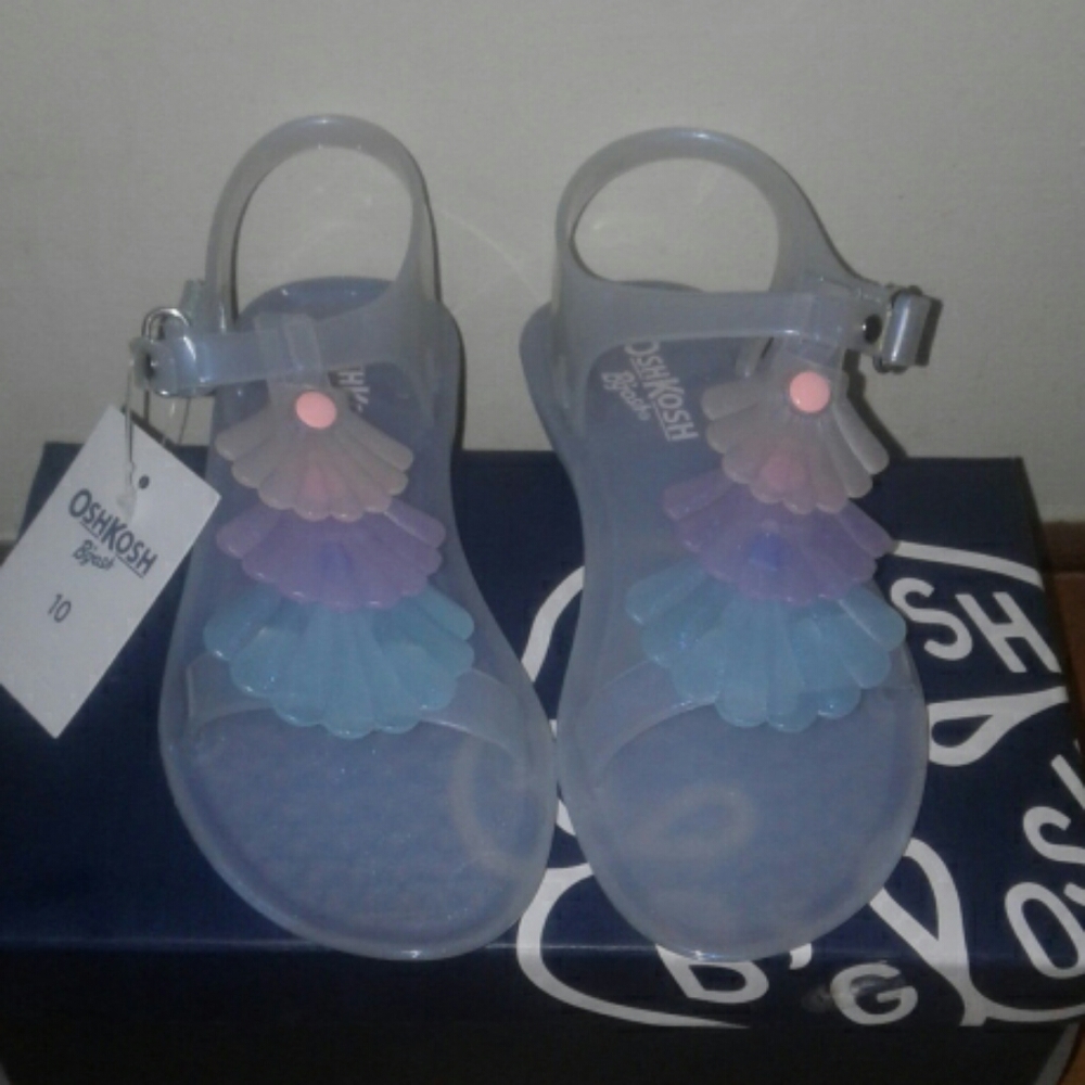 Scented Sea Shell Jelly Sandals by Oshkosh